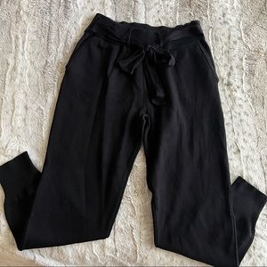 Black Paperbag Pants